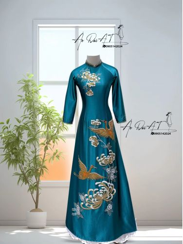 ÁO DÀI MẸ CHÚ RỄ SIZE LỚN ADBS-AT517 SANG TRỌNG