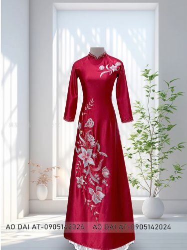 MẪU ÁO DÀI BÀ SUI BIGSIZE MÀU ĐỎ ĐÔ